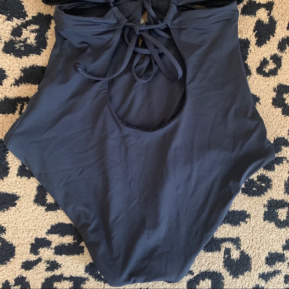 Becca Solid Socialite Split One-Piece Swimsuit - image 8